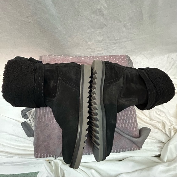 Aquatalia Black Pedri Suede Water-Resistant Cuff Boots 5.5 - Picture 7 of 16